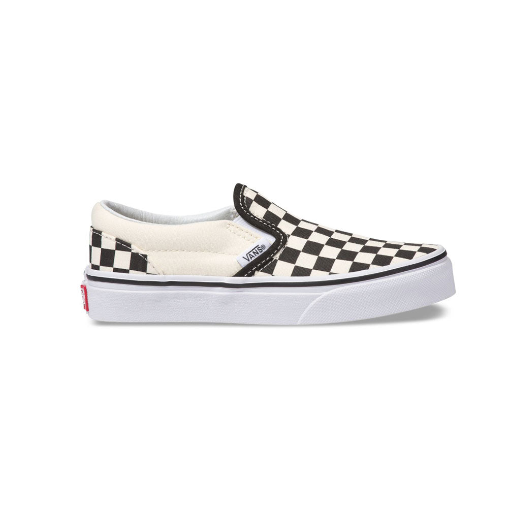 Vans beige checkerboard outlet slip ons