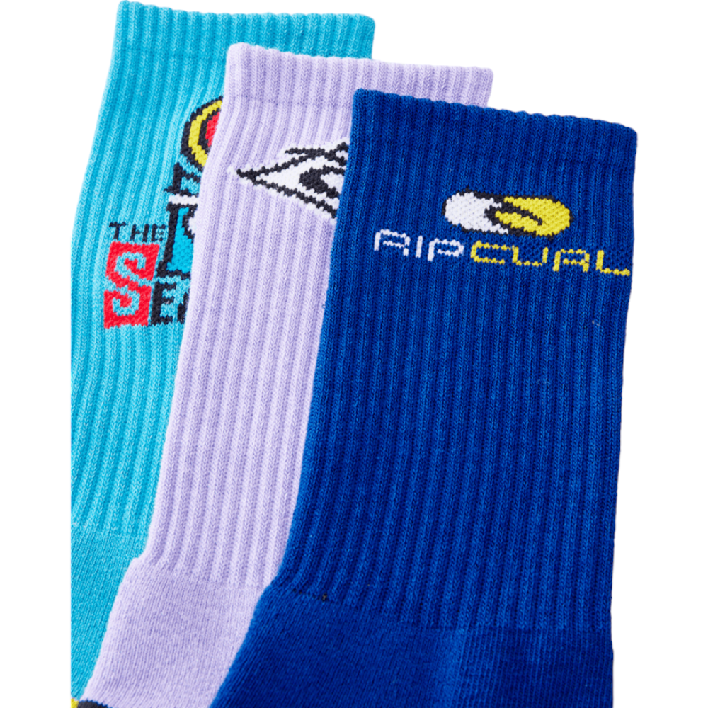 Rip Curl Retro crew fleece Sock 3 Pack