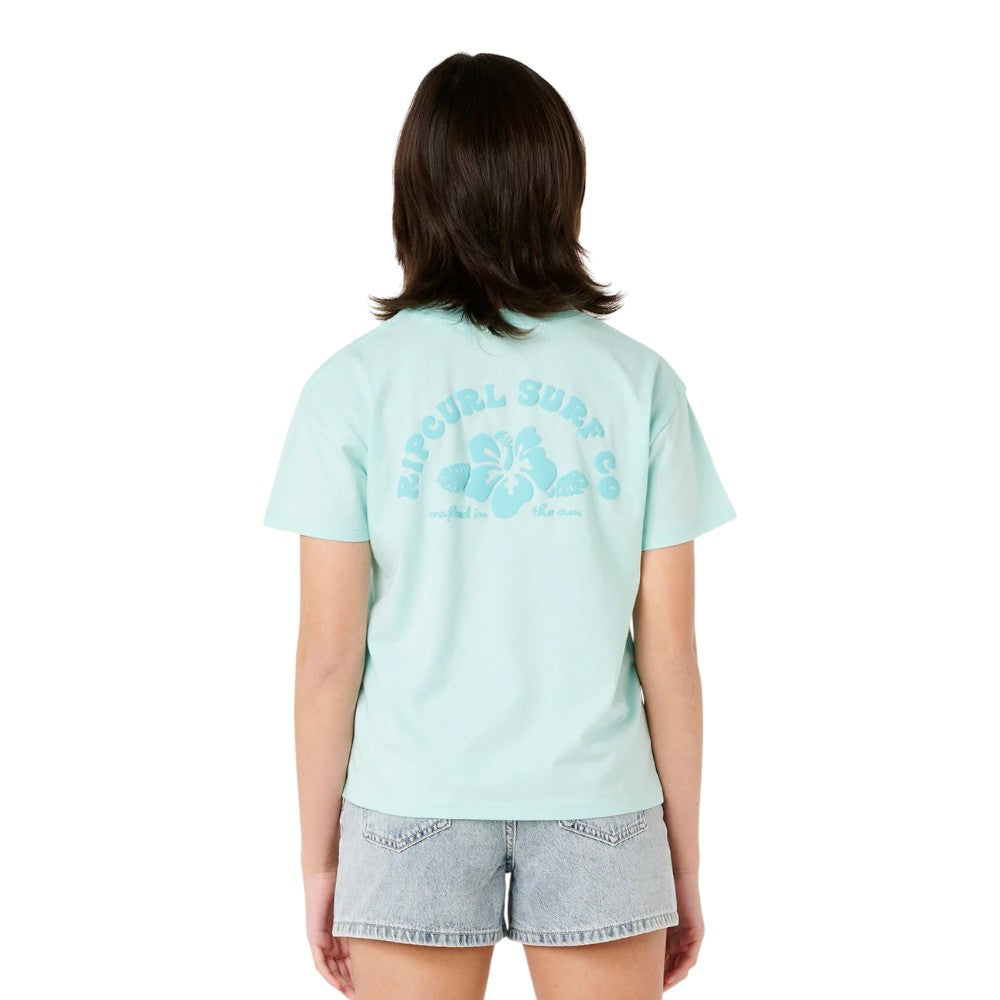 T-shirt Rip Curl Girls Hibiscus Heat Logo