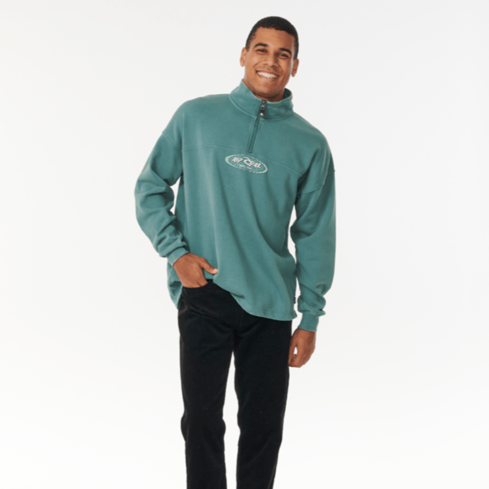 Rip Curl Fader Oval 1/4 Zip Crew