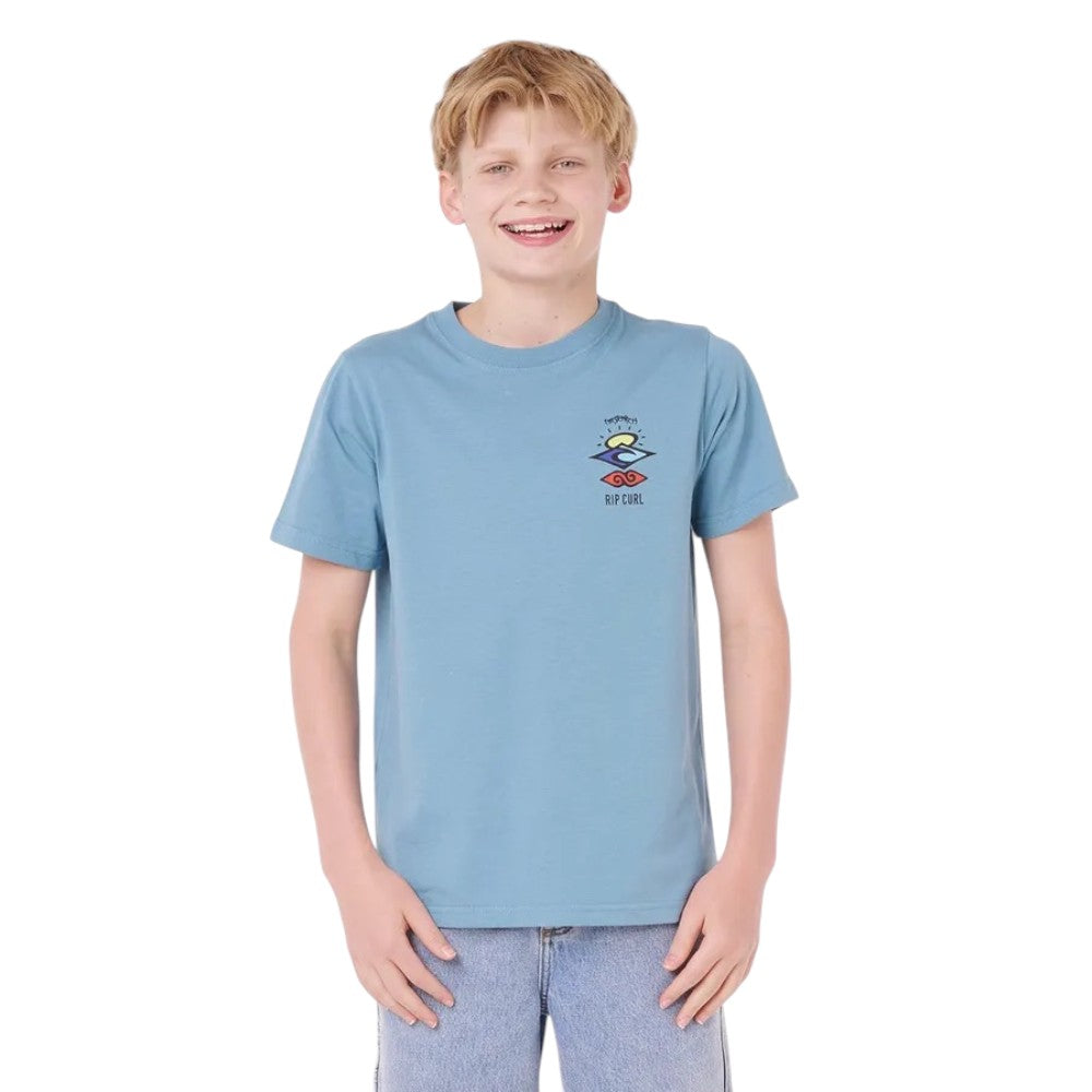 T-shirt Rip Curl pour enfants avec icône de recherche