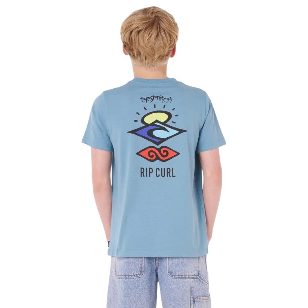 T-shirt Rip Curl pour enfants avec icône de recherche