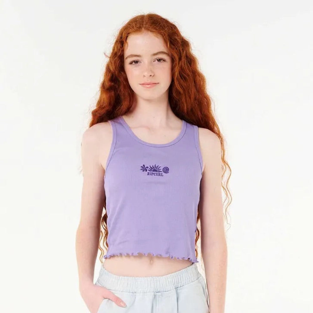Rip Curl Girls Neon Isles Rib Tank