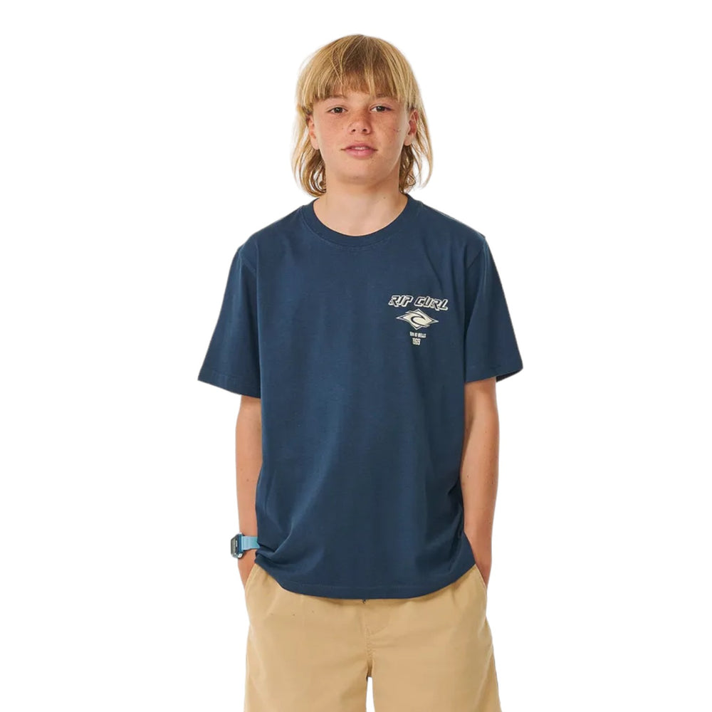 Rip Curl Kids Fadeout Icon Tee -Boy Short Sleeve