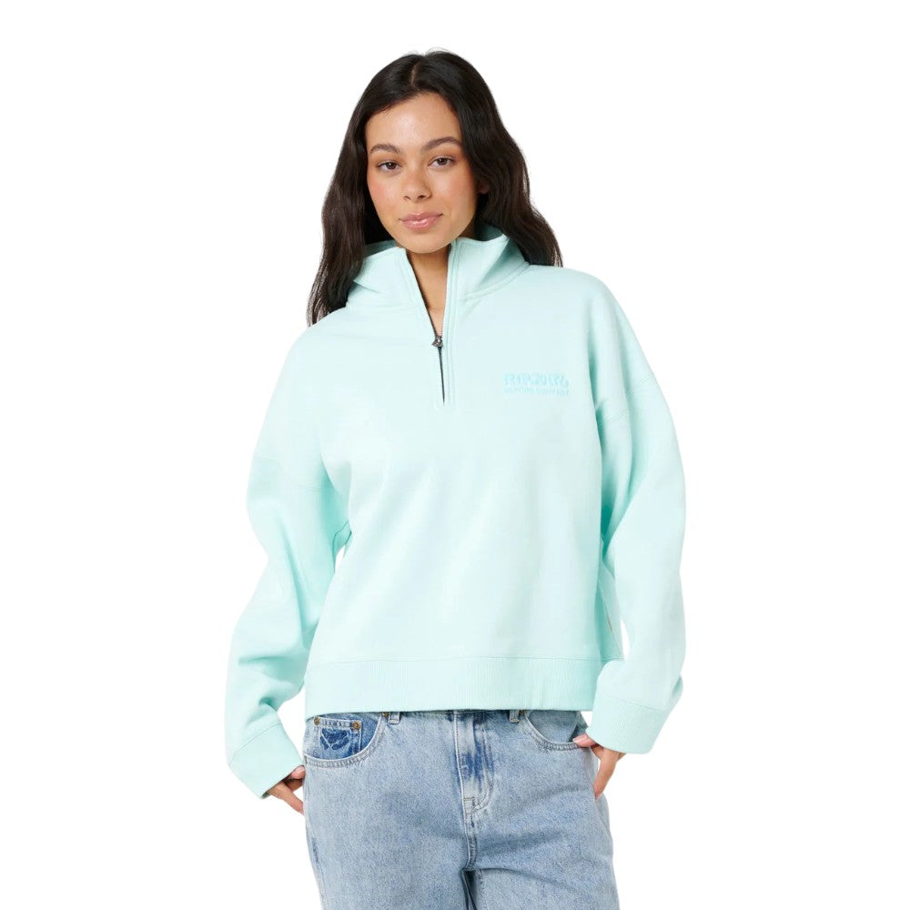 Rip Curl Women's Surf Puff 1/4 Zip Crew