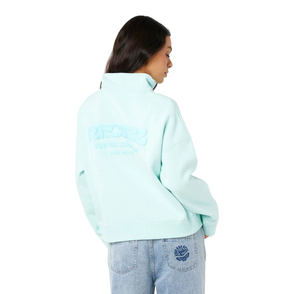 Rip Curl Women's Surf Puff 1/4 Zip Crew
