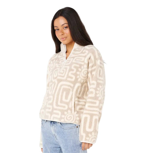 Pull Rip Curl Sunset Luau 1/4 Zip Polar pour femme