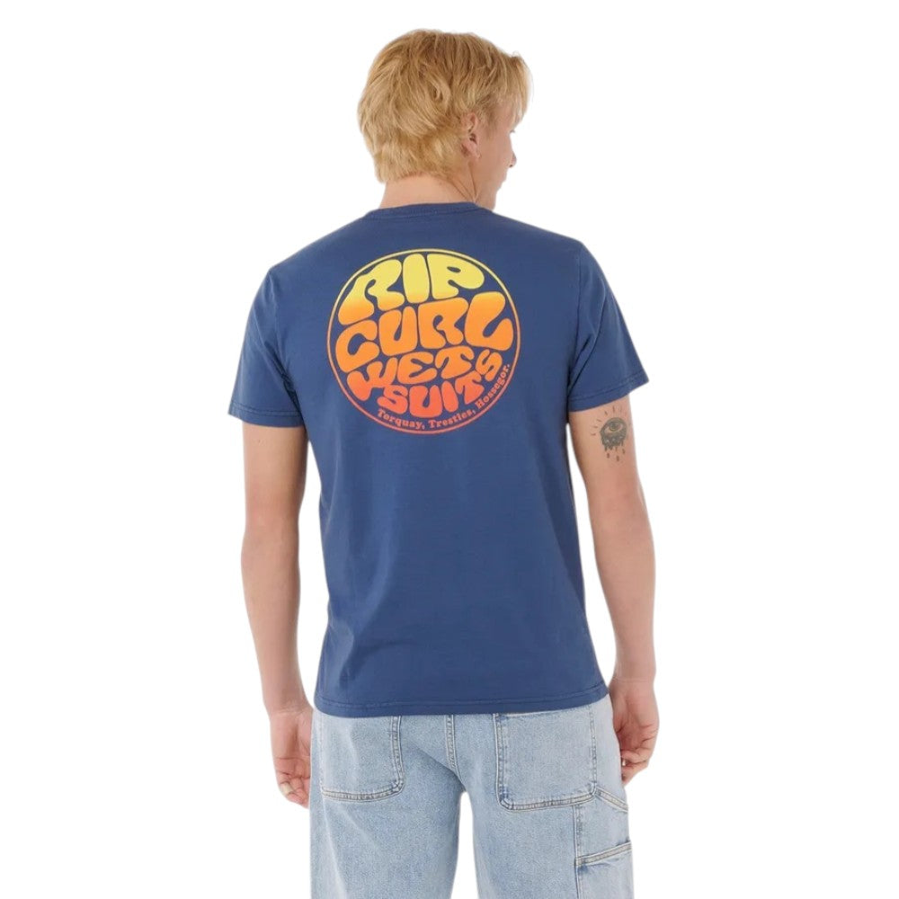 Rip Curl Wettie Passage Icon T-shirt Navy