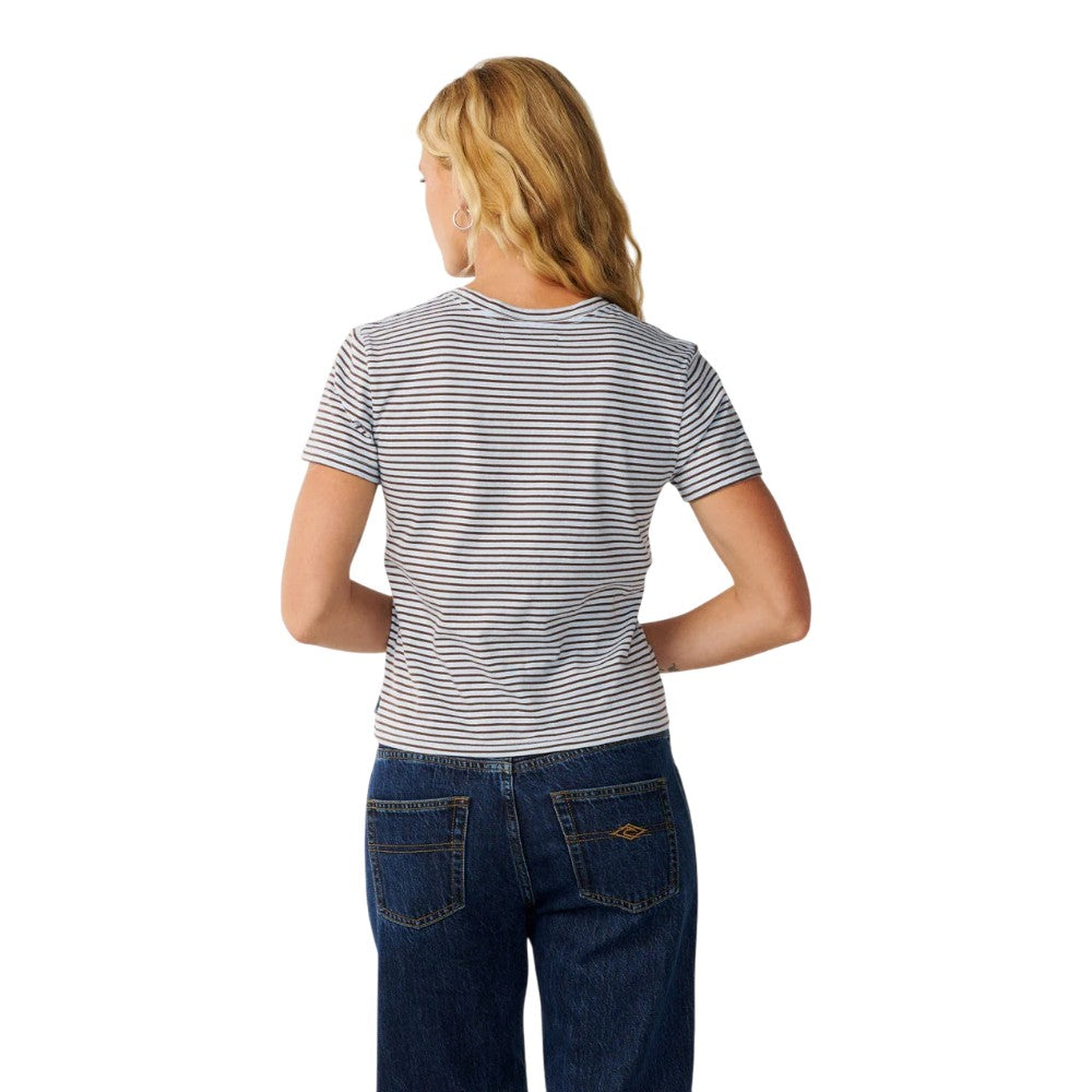 T-shirt Rip Curl Sg Yd à rayures pour femme