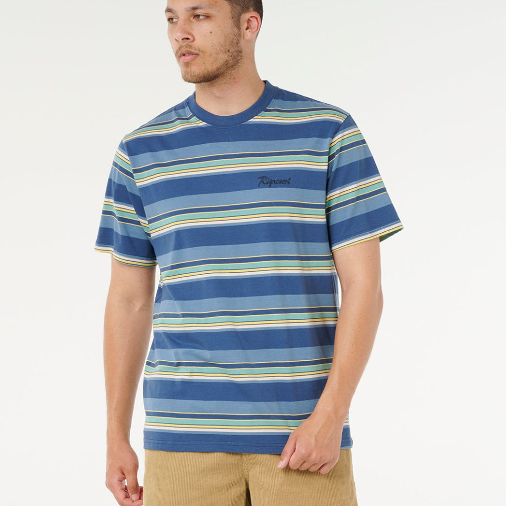 Rip Curl Mod Cali Stripe T-shirt - Blue