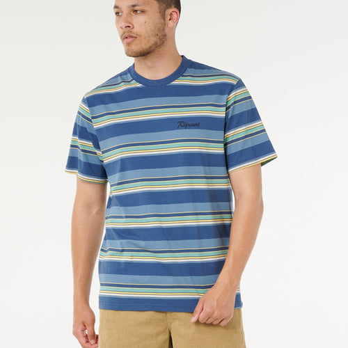 Rip Curl Mod Cali Stripe T-shirt - Blue