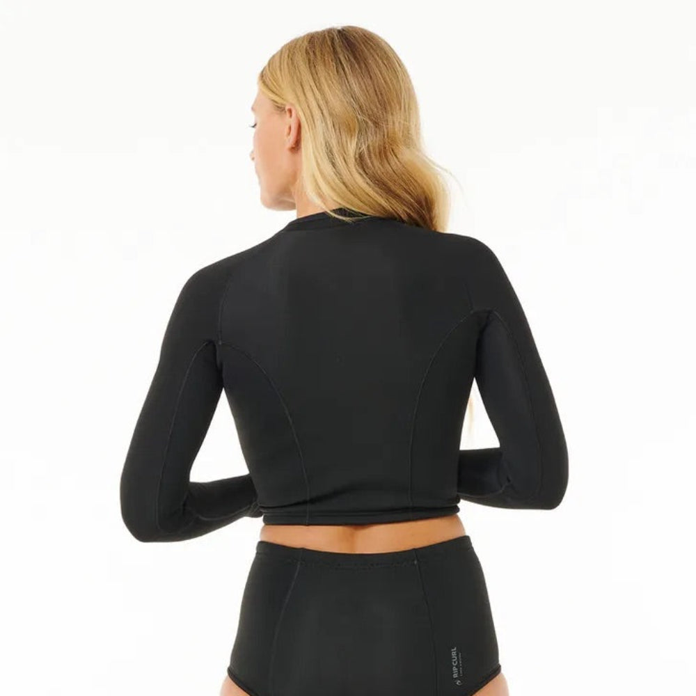 Rip Curl Womens G-Bomb 1.5Mm Ls Fz Crop Wetsuit Jacket