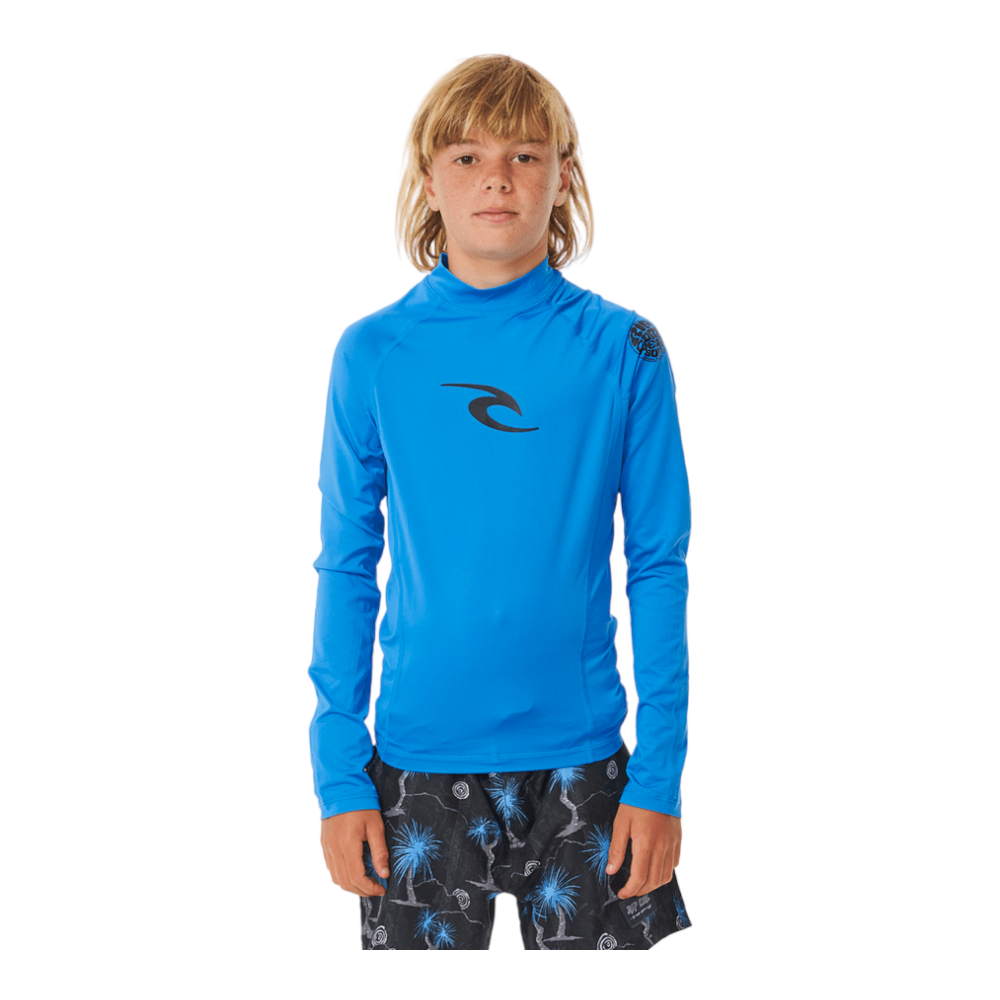 Rip Curl Brand Wave UV Long Sleeve Rash Vest - Boys (8-16 years)