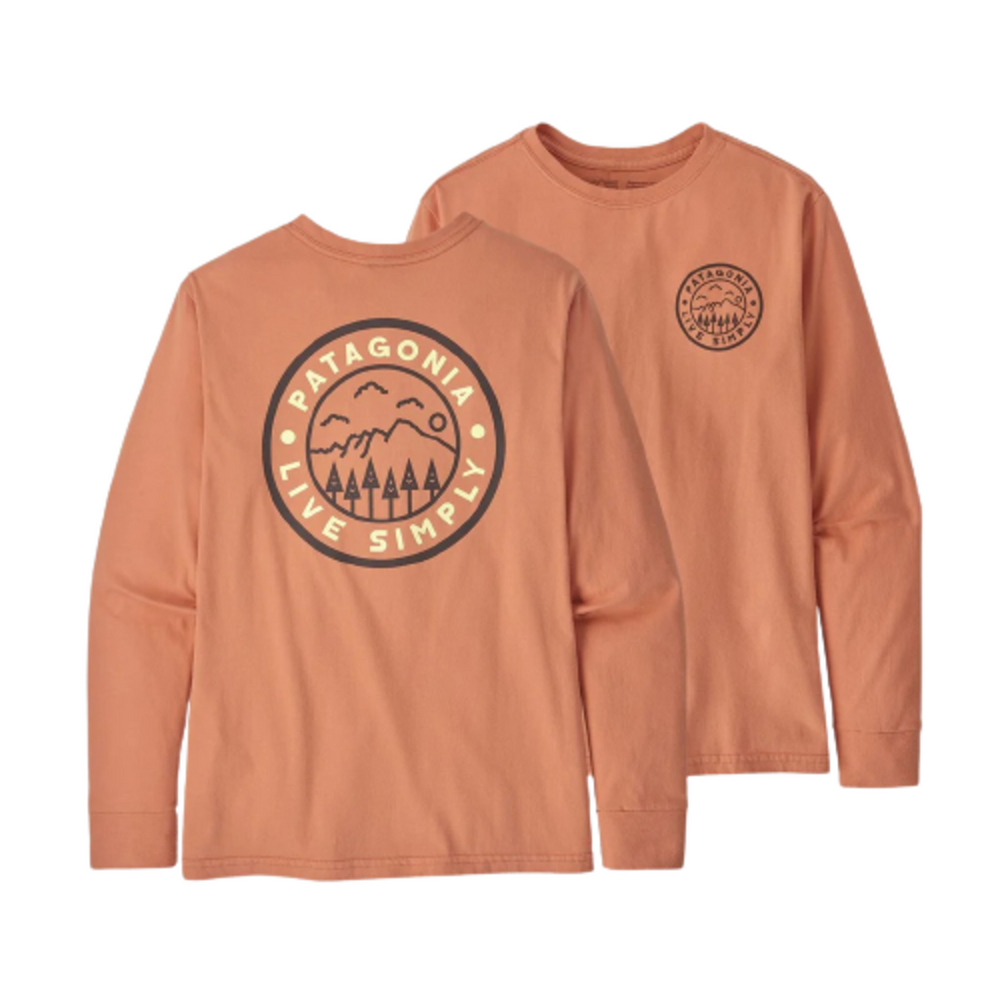 Patagonia Boys' L/S Regenerative Organic Certified Cotton Graphic T-Shirt