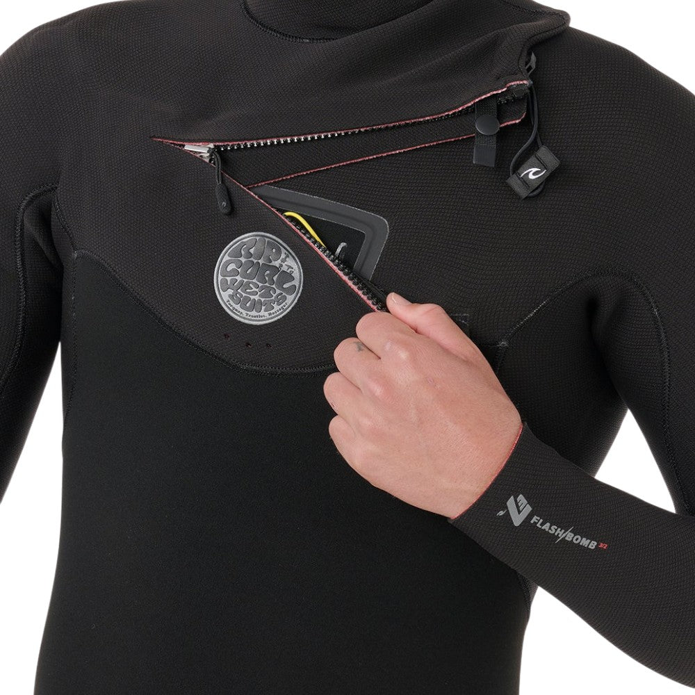 Rip Curl Men's Flashbomb 4/3 Chest Zip Wetsuit