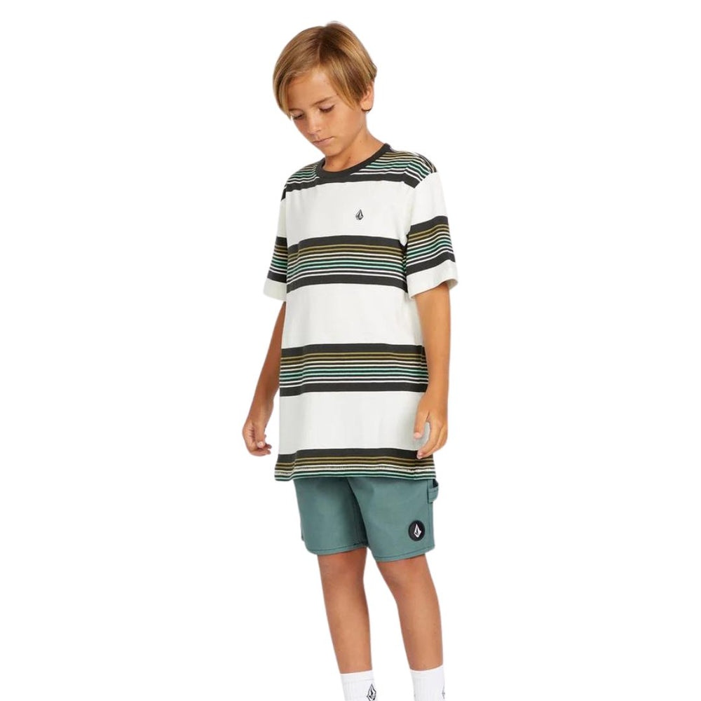 Volcom Big Boys Knowstone Crew Short Sleeve Shirt  (Kids)