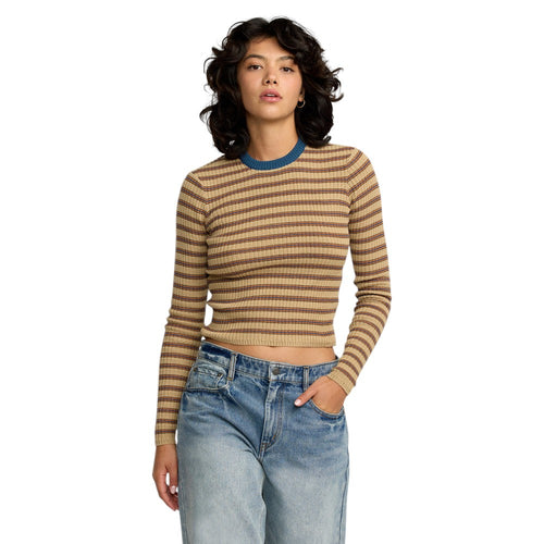 RVCA Womens Bond Stripe Longsleeve