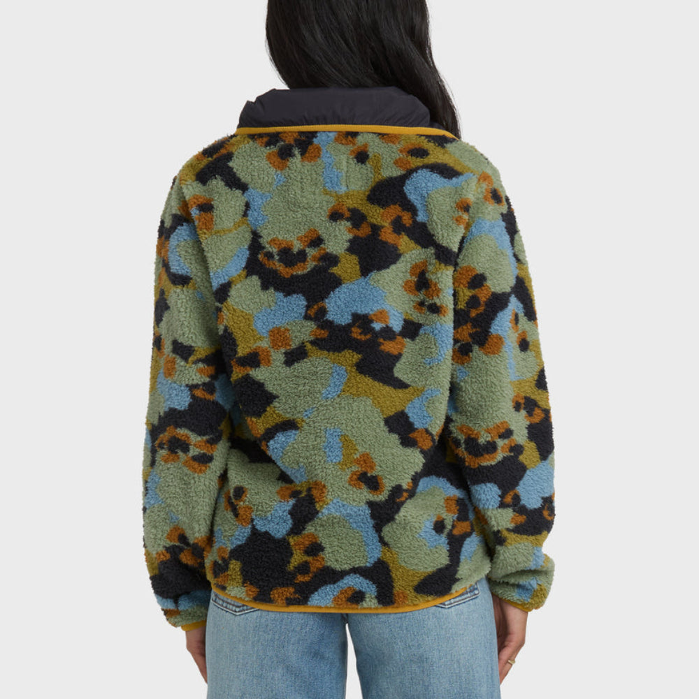 Billabong Women's Switchback Pullover Half Snap Fleece