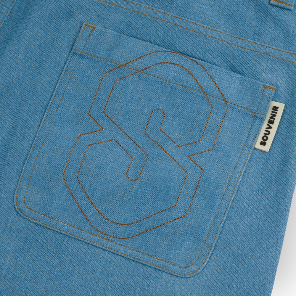 Pantalon de neige Souvenir en denim 3 plis