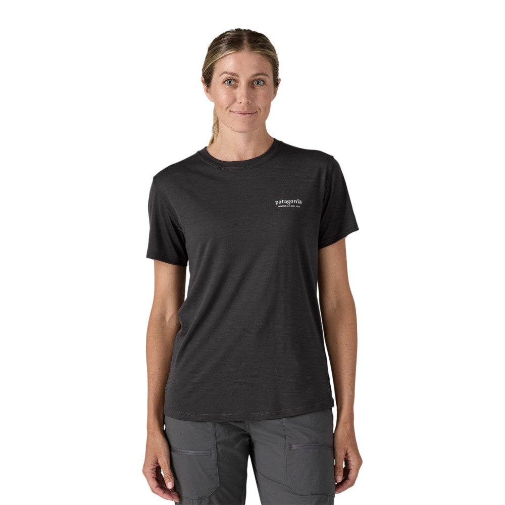 T-shirt graphique Patagonia W's Cap Cool Merino Blend