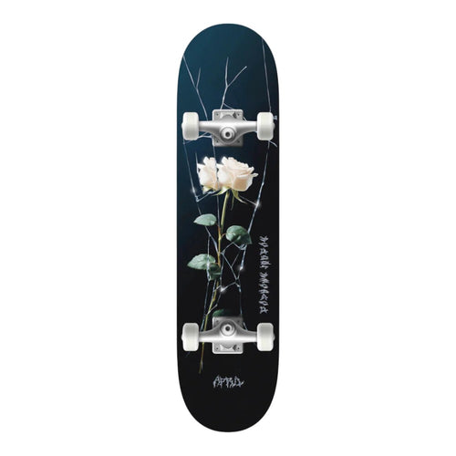 April Dashawn Jordan Cracked Rose Skateboard Complete 8.0