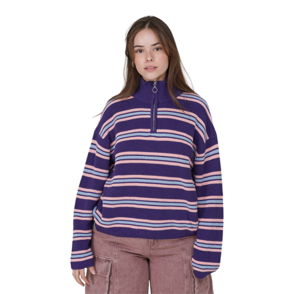 Notice The Reckless Arctic Dawn Half Zip Sweater