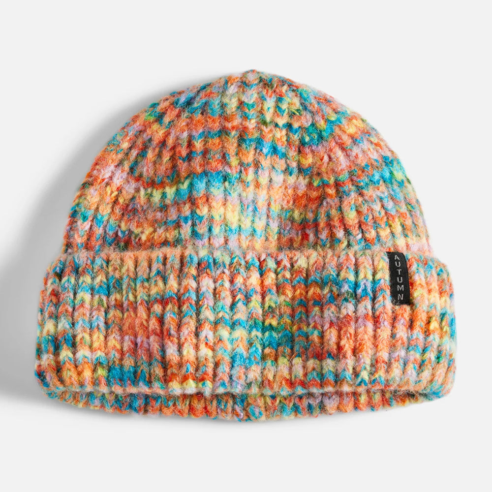 Autumn Wool Marble Knit Beanie