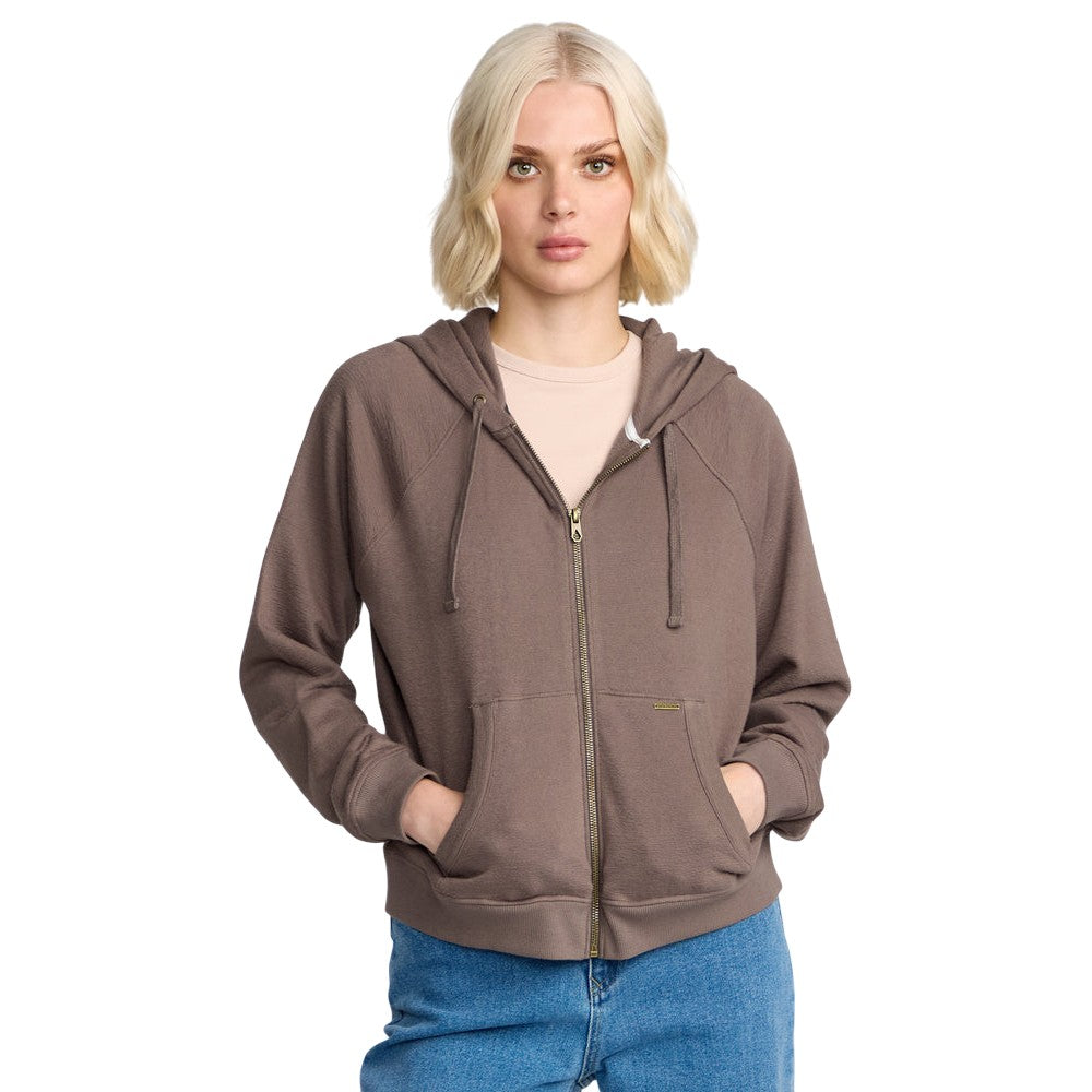 Volcom Womens Lived In Fleece Zip