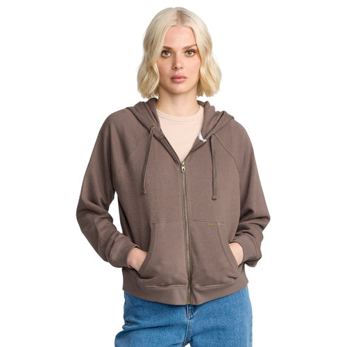 Volcom Womens Lived In Fleece Zip