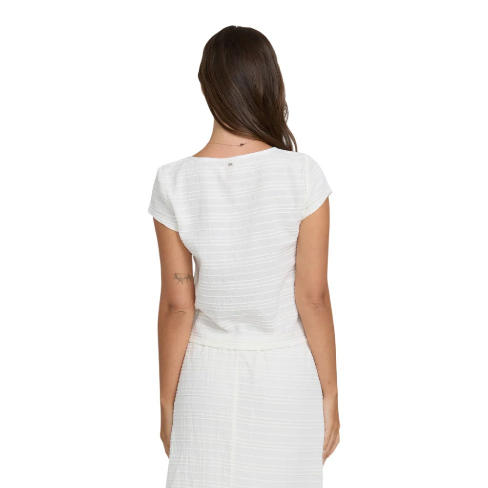 Chemise tissée à manches courtes Billabong pour femme, modèle Your Call