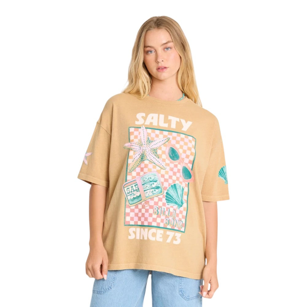 T-shirt Salty Since Manches Courtes Femme Billabong