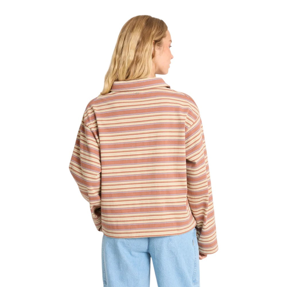 Polo à manches longues Sugar Stripe pour femme Billabong
