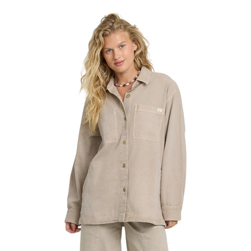 Billabong Women's Washed Ashore 2 Woven Shacket