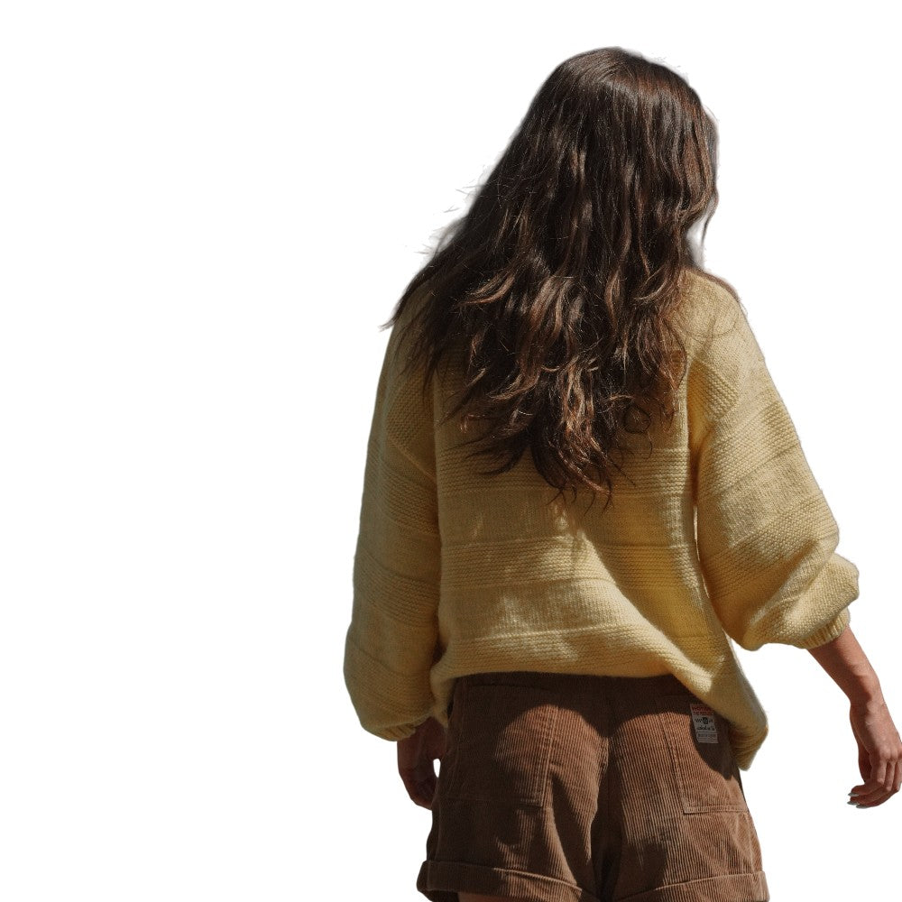 Notice The Reckless Butter Yellow Sweater