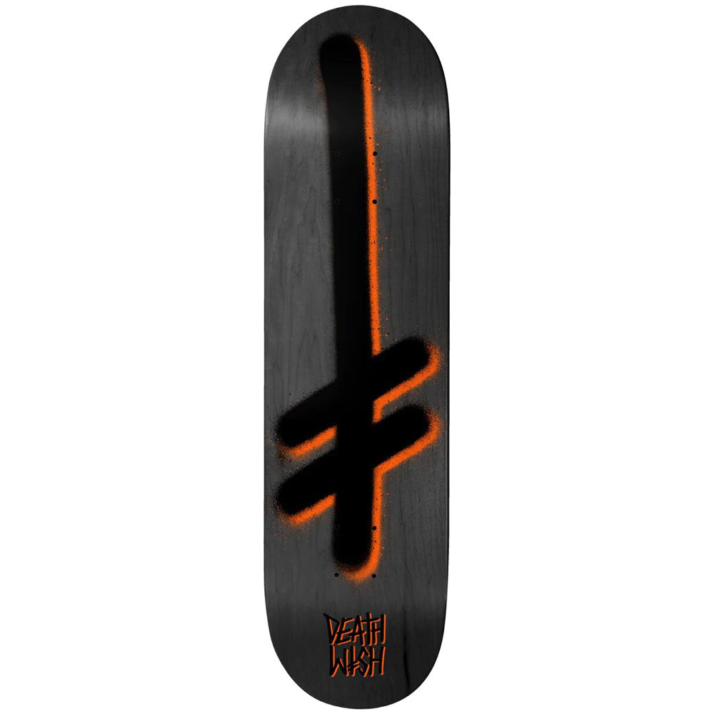 Deathwish Gang Logo Black Orange Skateboard Deck