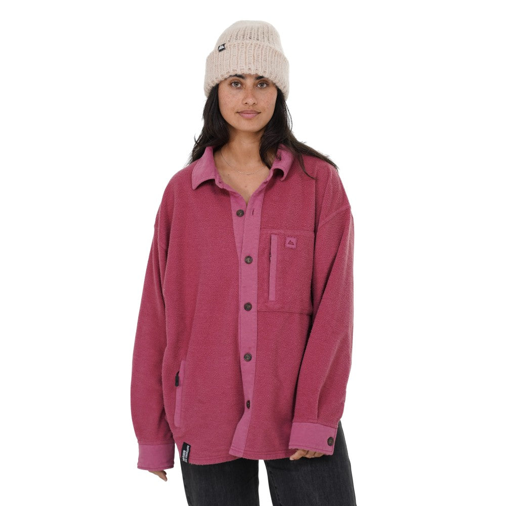 Notice The Reckless Burgundy Shacket