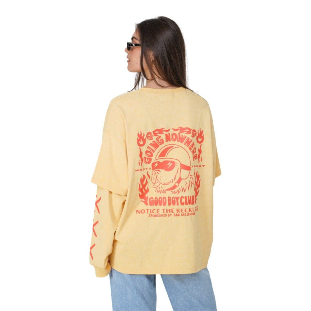 Notice The Reckless Going Nowhere Layered Long Sleeve