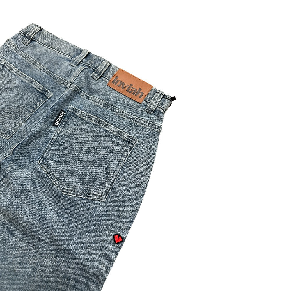 Pantalon en jean ample à 5 poches Loviah Og