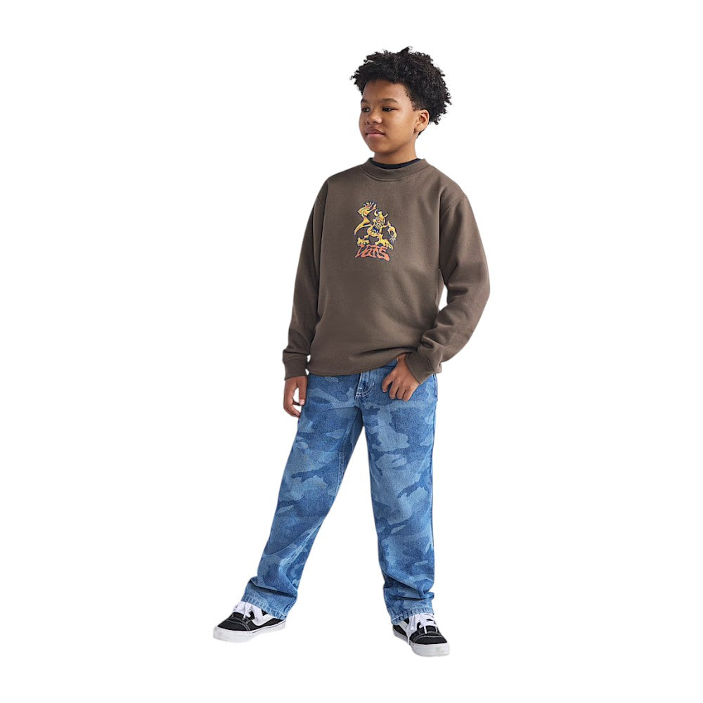 Vans Boys Check-5 Loose Camo Printed Denim