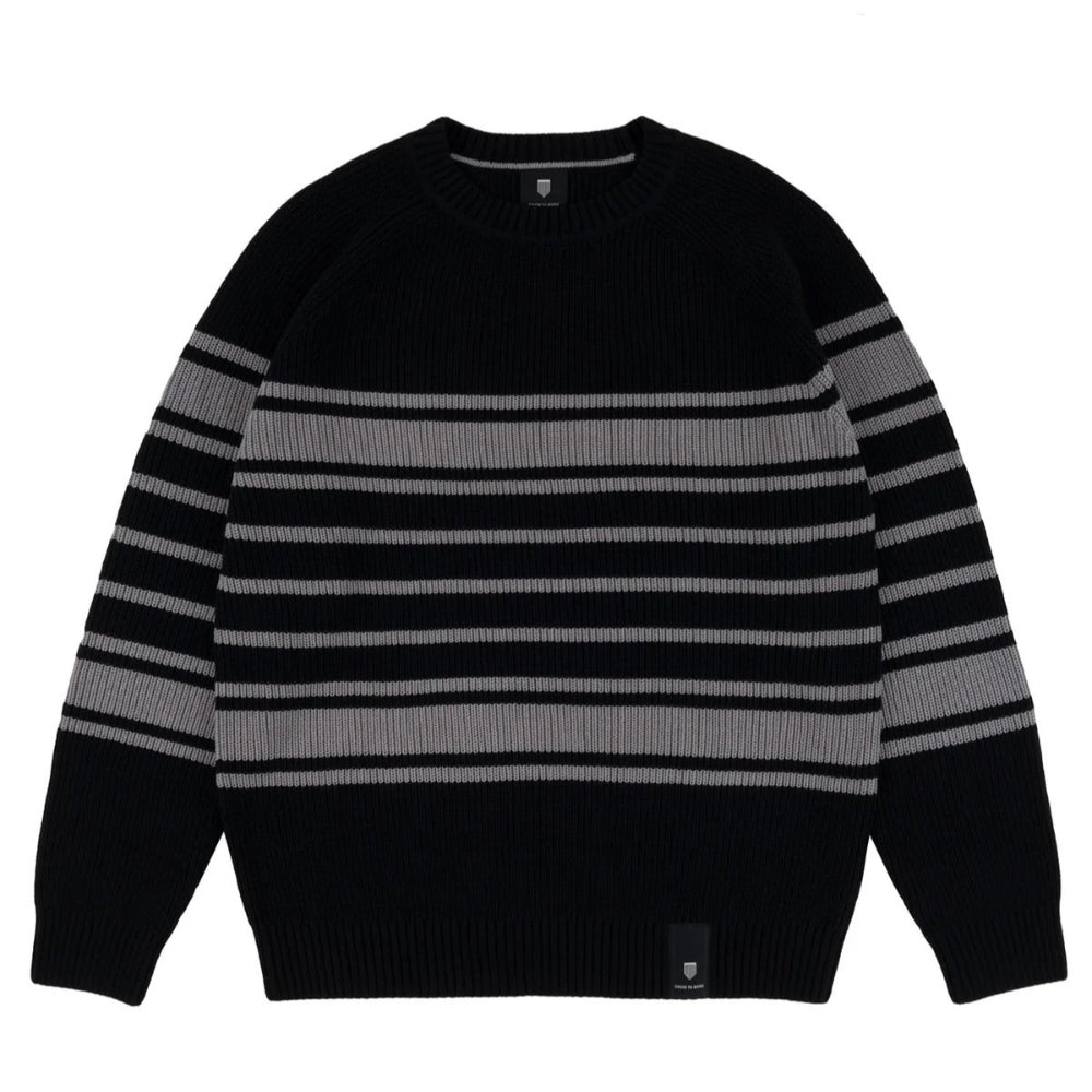 Chain To Bank Lined Up Knit Sweater