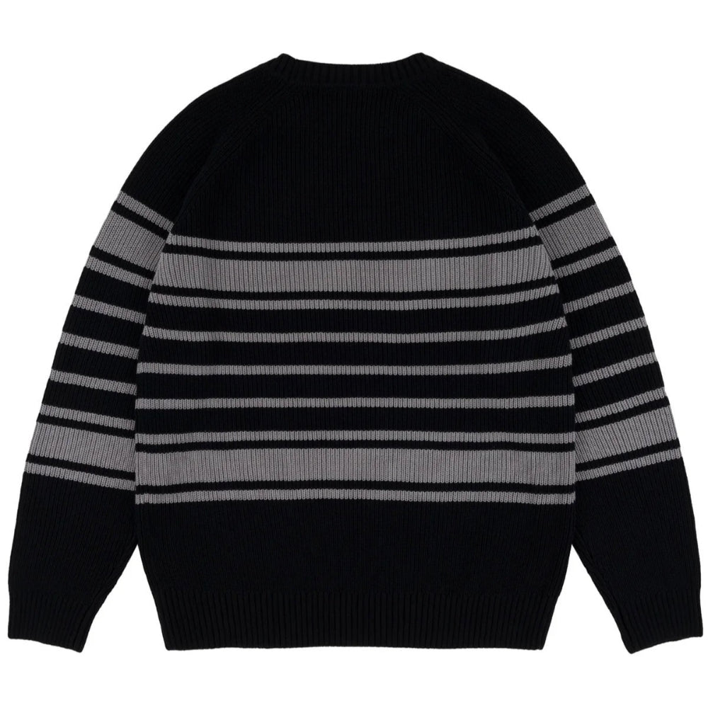 Chain To Bank Lined Up Knit Sweater