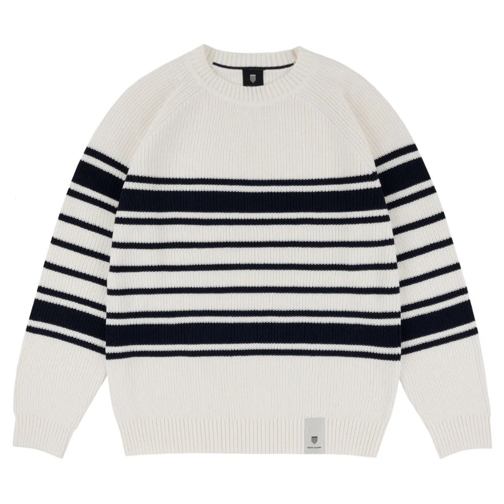 Chain To Bank Lined Up Knit Sweater