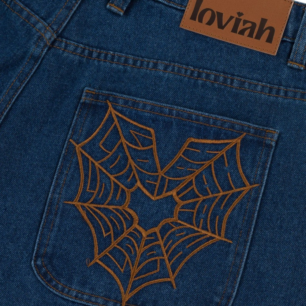 Pantalon en jean baggy 5 poches Spiderman Loviah 1990
