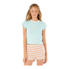 T-shirt côtelé Rip Curl Neon Isles pour fille