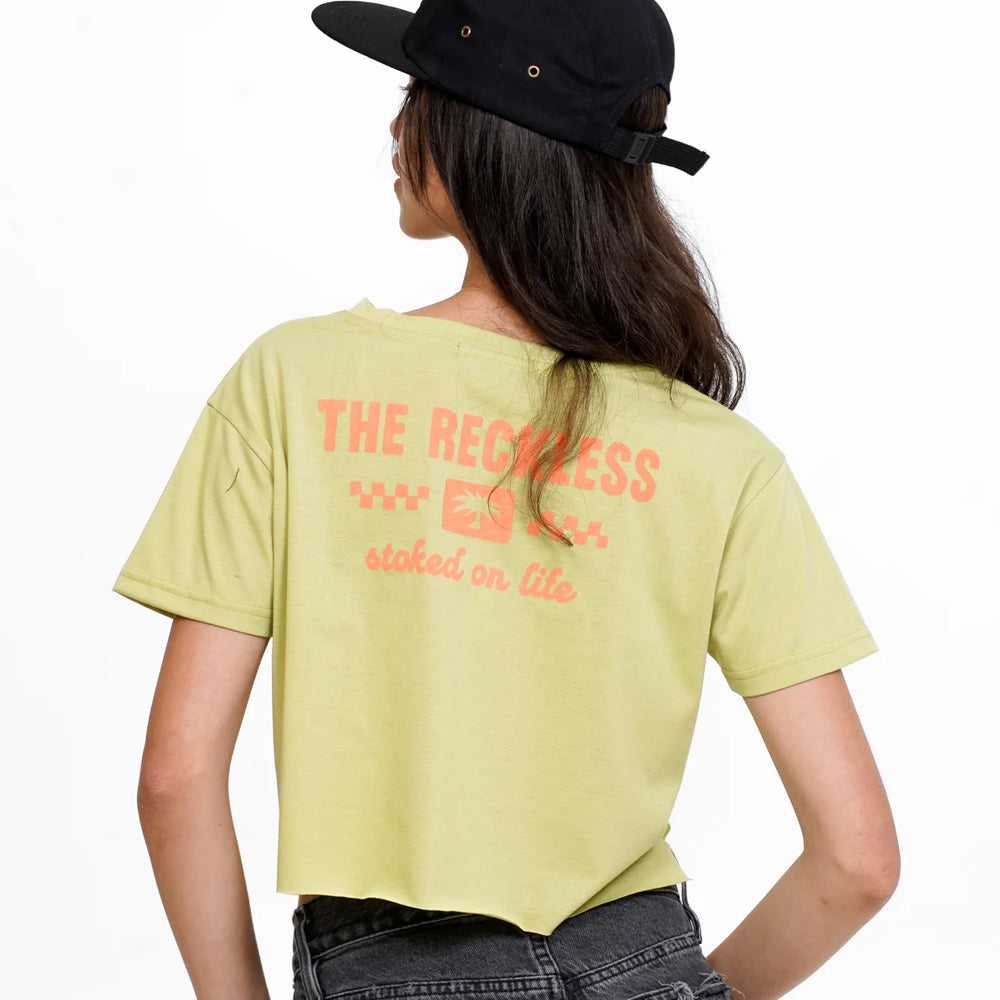 Notice The Reckless Stoked On Life Crop Tee
