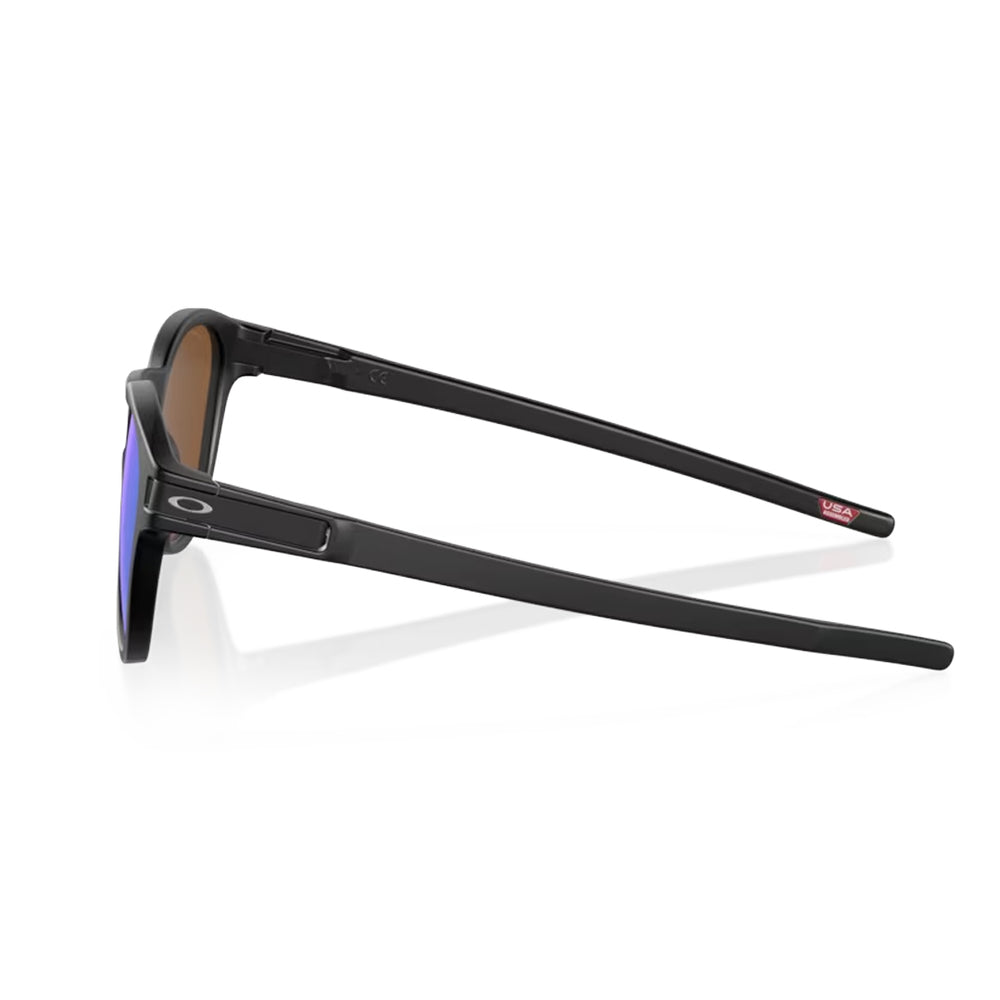 Oakley Latch Sunglasses Matte Black with Prizm Violet