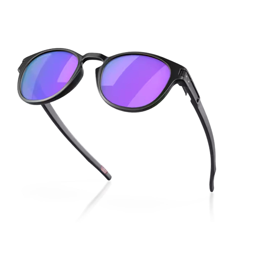 Oakley Latch Sunglasses Matte Black with Prizm Violet