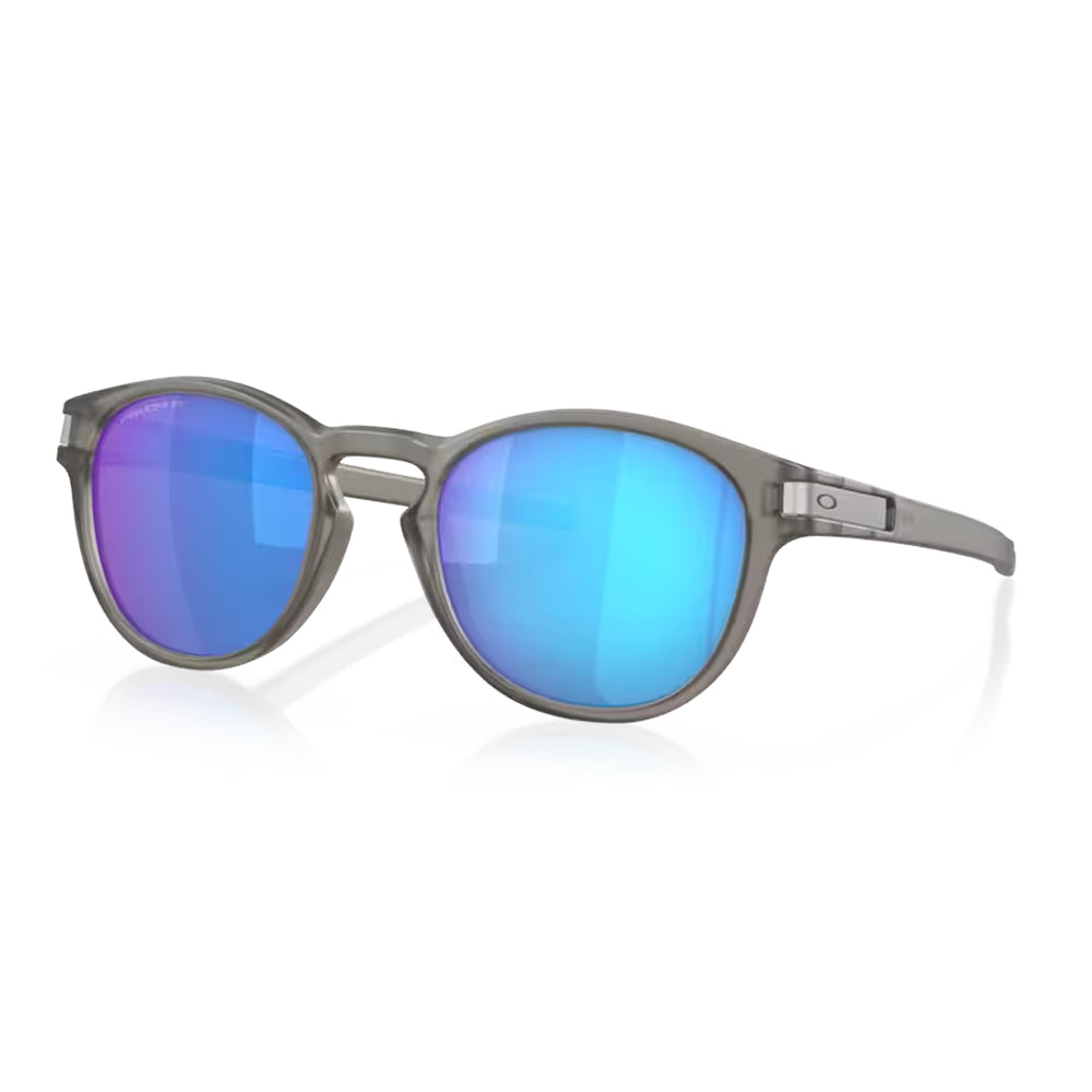 Oakley Latch Sunglasses Matte Grey Ink with Prizm Sapphire Irid Polarized