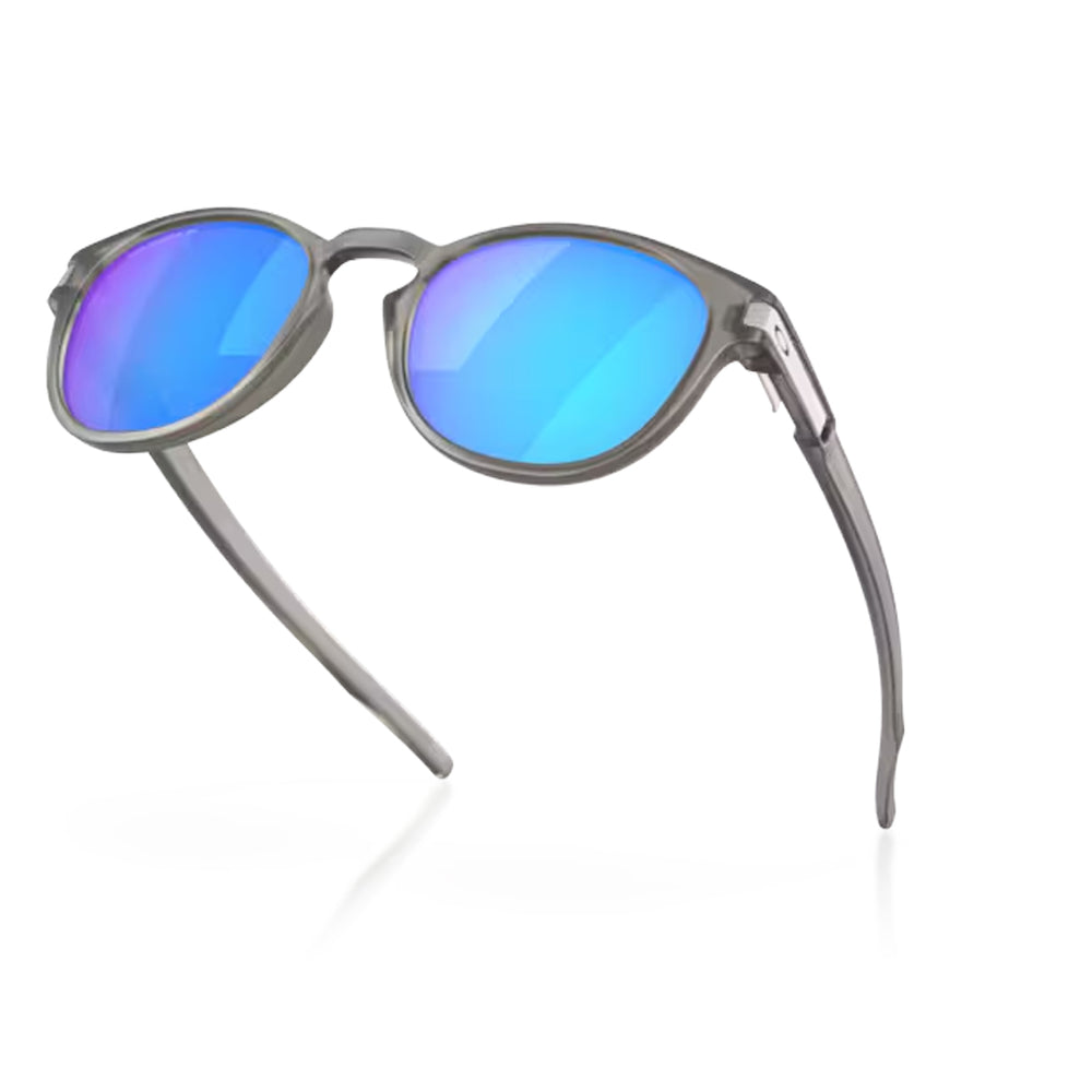 Oakley Latch Sunglasses Matte Grey Ink with Prizm Sapphire Irid Polarized