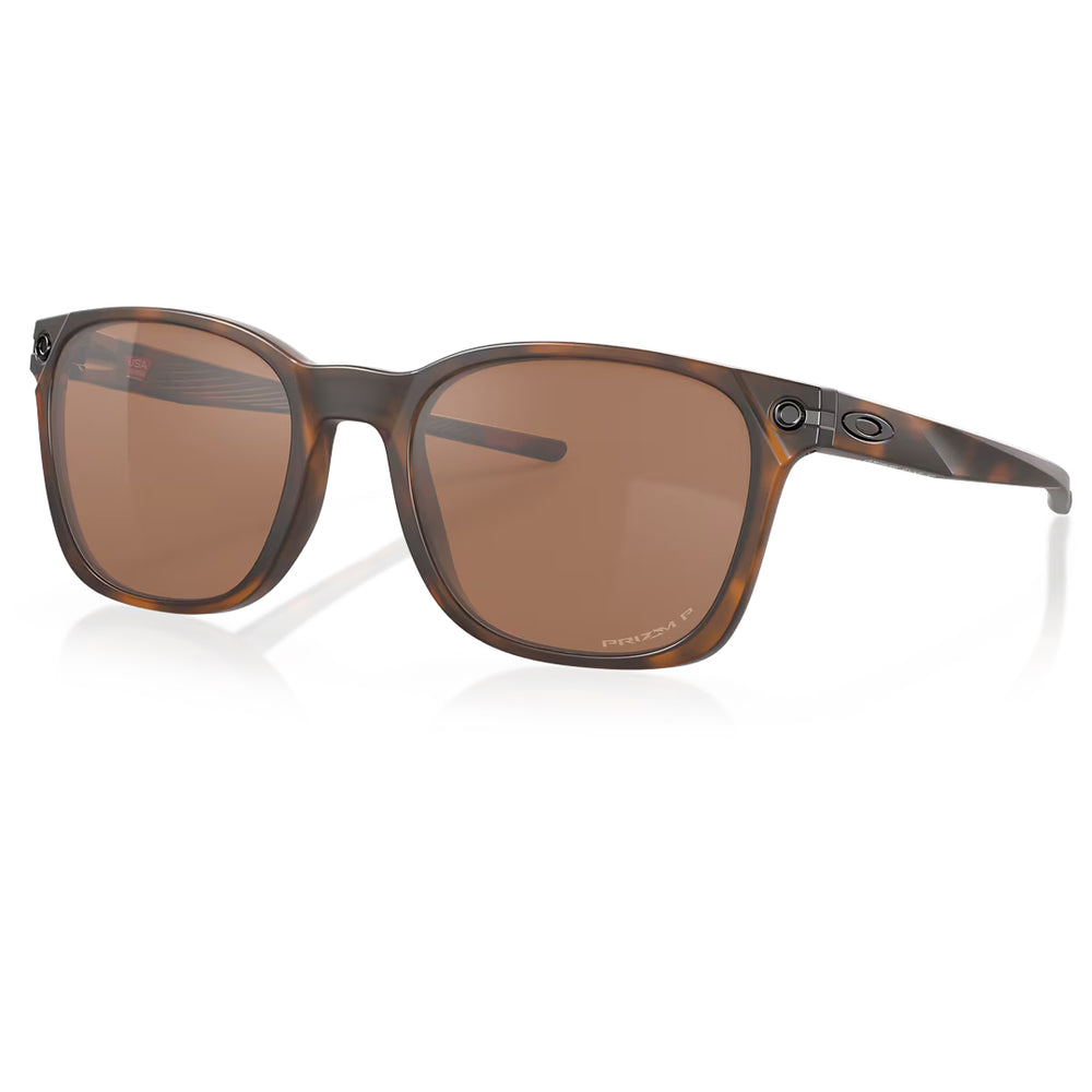 Oakley Ojector Sunglasses Matte Brown Tortoise with Prizm Tungsten Polarized